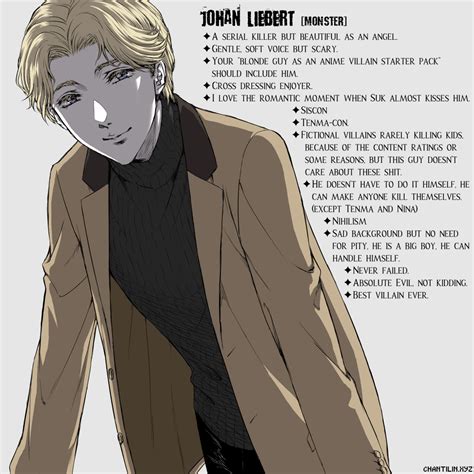 Oshi List Johan Liebert By Chantilin On Deviantart