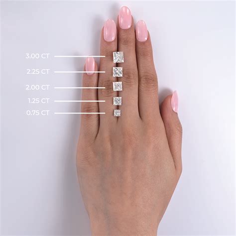 Princess Cut Diamond Size Chart Lupon Gov Ph