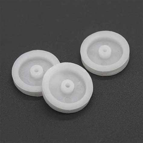 Roue De Poulie En Plastique Blanc De 20mm De Diam Tre Petit Volant D