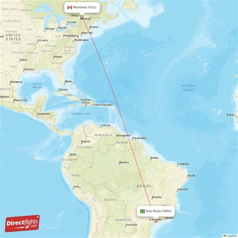 Direct Flights From Montreal To Sao Paulo YUL To GRU Non Stop