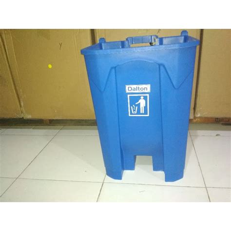 Jual Tong Sampah Hdpe Liter Pedal Dalton U Biru Bak Sampah Dalton