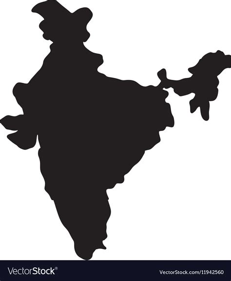 India Map Silhouette Vector Premium Download | Images and Photos finder