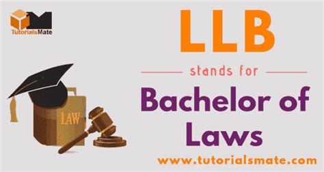 Llb Full Form What Is The Full Form Of Llb Tutorialsmate