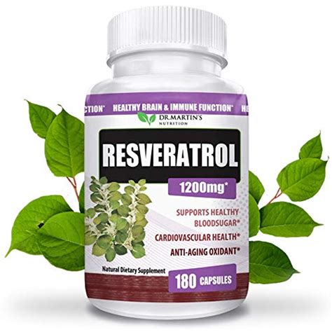 Extra Strength 100 Pure Resveratrol 1200mg 180 Capsules 3 Months Supply Antioxidant