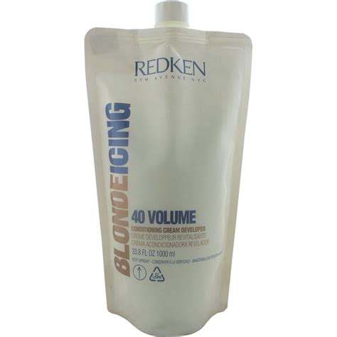 Redken Blonde Icing 40 Volume Conditioning Cream Developer 33 8 Oz