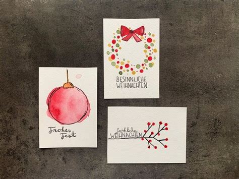 Watercolor christmas cards etsy – Artofit