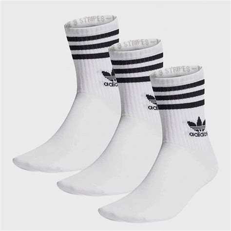 Носки adidas Originals Solid Crew Sock 3STR IJ0733 Белый купить в