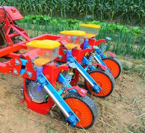 3 Rows Corn Seeder With Fertilization Maize Beans Precision Seeding