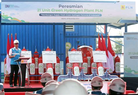 Resmikan Unit Green Hydrogen Plant Pln Punya Pabrik Hidrogen Hijau