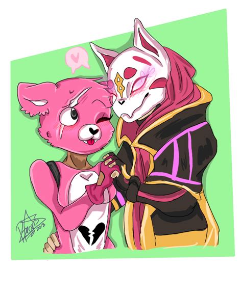 T Drift X Cuddle Fortnite By Muffin Beans Drawz Cuddling Anime Furry Furry Art