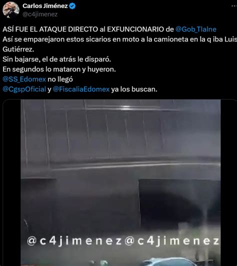 Publican Video Del Momento Que Disparan 15 Veces Al Exfuncionario De