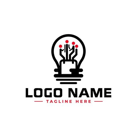 Premium Vector Light Bulb Logo Design For Technology Company Or Business