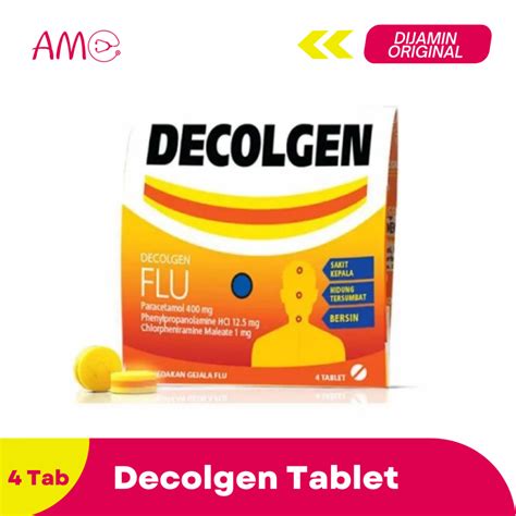 Jual Decolgen 4 Tablet Obat Flu Meredakan Pilek Hidung Tersumbat