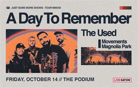 A Day To Remember 2022 Live