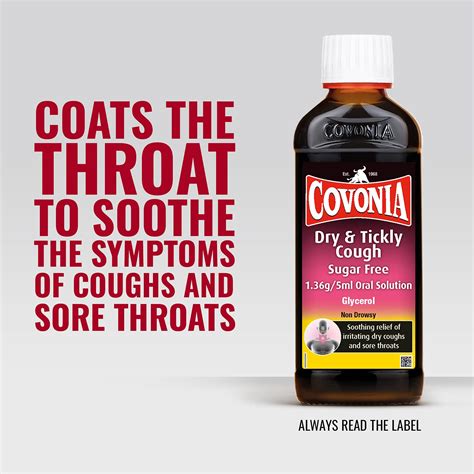 Covonia Dry Tickly Cough Sugar Free Oral Solution Soothes The Symptoms