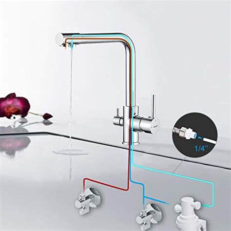 M Way Water Filter Tap Kitchen Drinking Taps Sink Mixer Brass