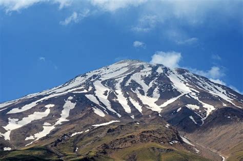 Perspectives Du Mont Damavand Du Sud Alborz Montagnes Iran Photo Stock