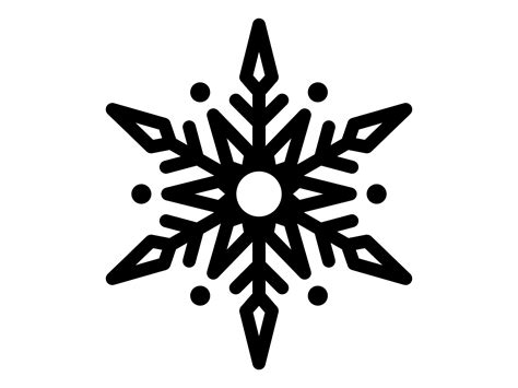 Snowflake Svg Snowflake Silhouette Winter Clip Art Christmas Etsy