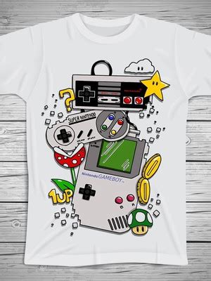 Camiseta Nintendo Compre Produtos Personalizados No Elo