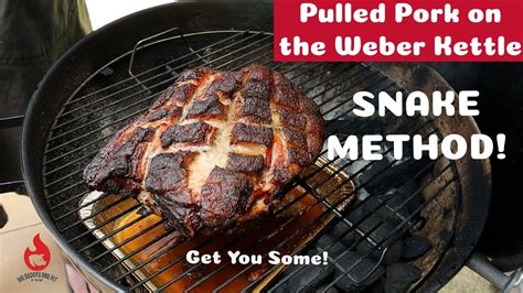 How To Smoke Pork Butt On Weber Kettle Snake Method Weber Kettle