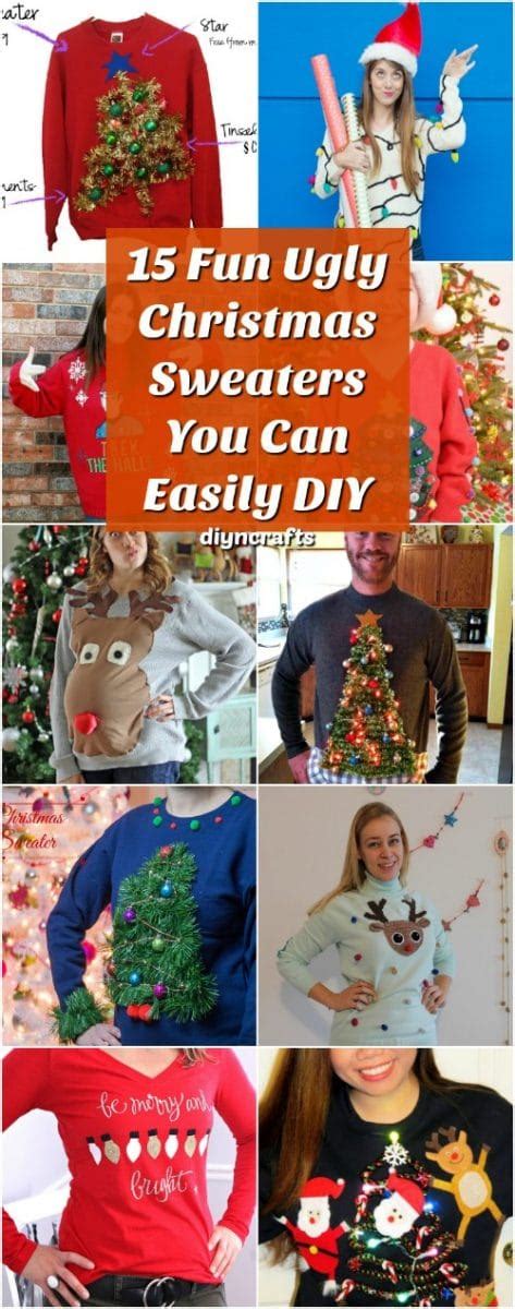 15 Fun Ugly Christmas Sweaters You Can Easily DIY - DIY & Crafts