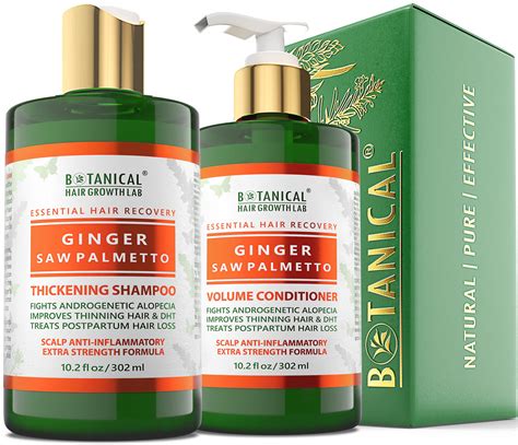 Buy Botanical Hair Growth Lab Shampoo And Conditioner T Set Ginger Saw Palmetto