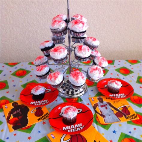 Miami Heat Cupcakes Go Heat Miami Heat Heat Miami