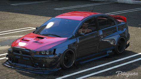 Mitsubishi Lancer Evolution X Add On Fivem Replace Extras Gta5