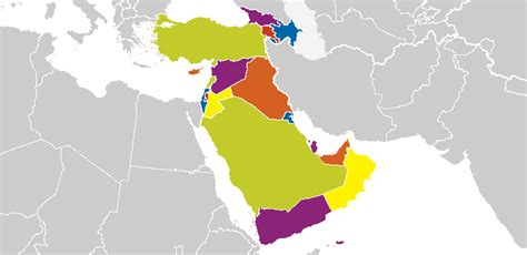 Western Asia Countries and Capitals Diagram | Quizlet