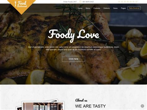 Plantillas Html Css Gratis Para Descargar Food And Restaurant