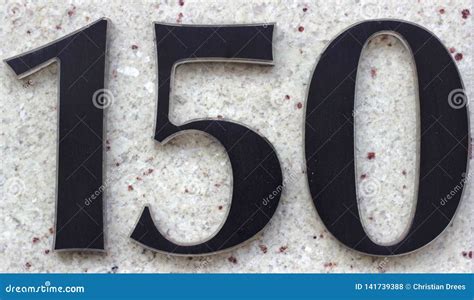 The Number 150 Stock Photo Image Of Font Wall Decoration 141739388