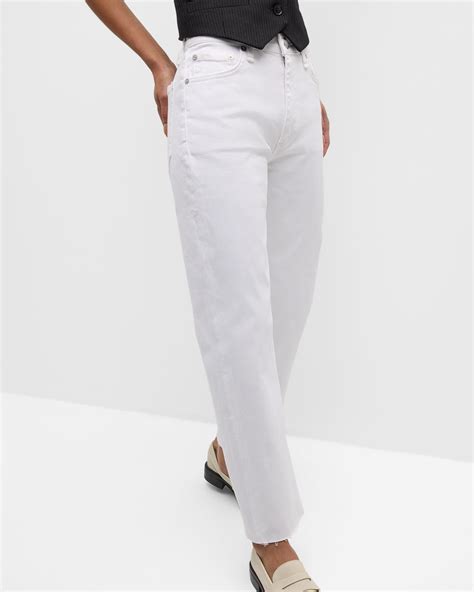 Rag Bone Harlow Mid Rise Straight Jeans Neiman Marcus