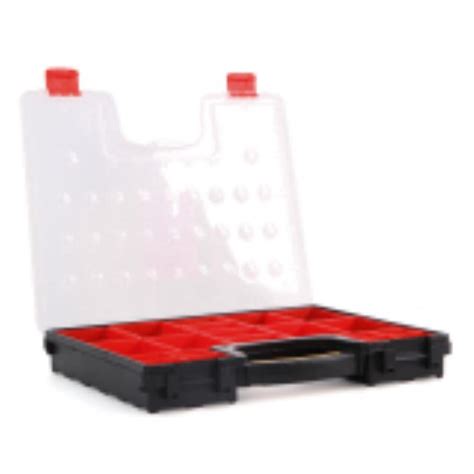 Hualei Tool Box Plastic Compartment 16 Inches Hl3086 A 165x13x23 Inces Red Black