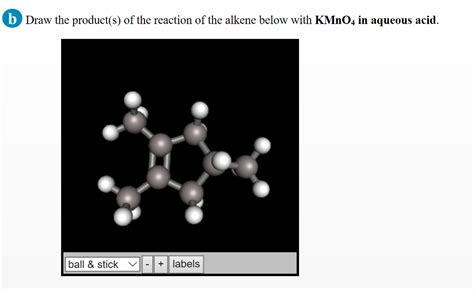 Solved B Draw The Product S Of The Reaction Of The Alkene Chegg