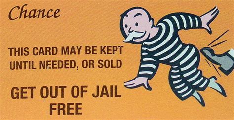 Get Out Of Jail Free Card Printable - Printable Card Free