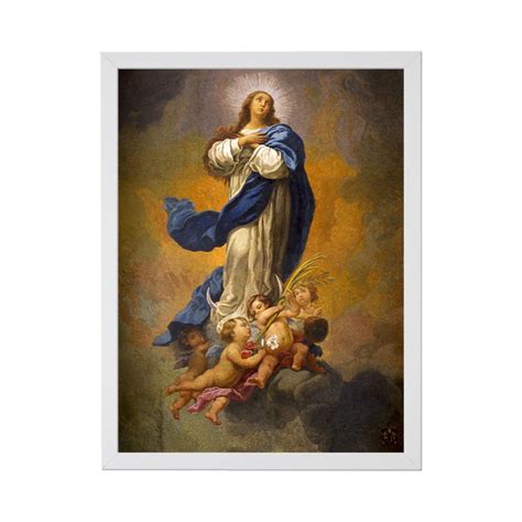 Quadro Nossa Senhora Imaculada Conceição Tela 45x60cm Luxo