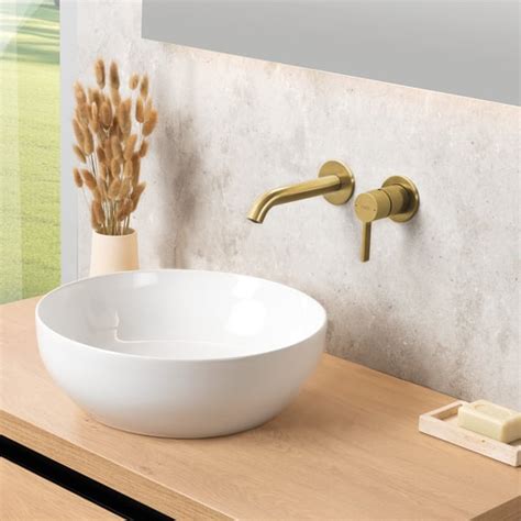 Fortis Bria Wall Mounted Basin Mixer Set Incl Concealed Installation