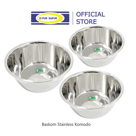 Jual Komodo Baskom Stainless Tebal Premium Quality Mixing Bowl Baskom