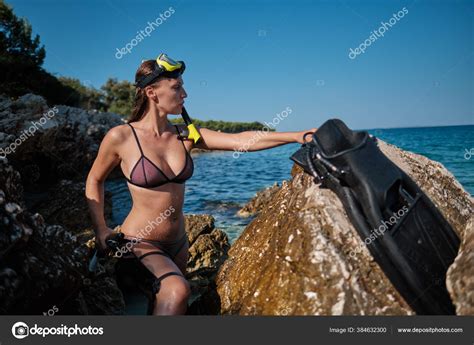 Sexy Underwater Scuba Diving