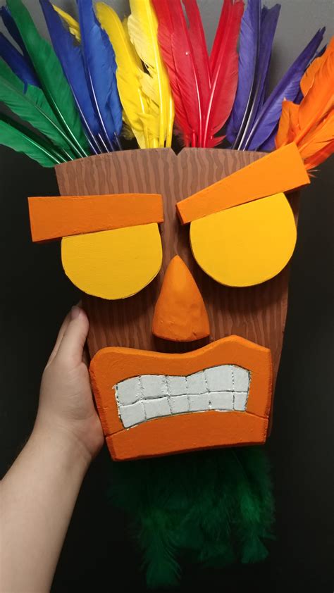 Oogabooga My Handmade Aku Aku Mask Crash Bandicoot Rgaming