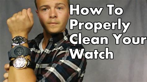 how to clean the face of a watch