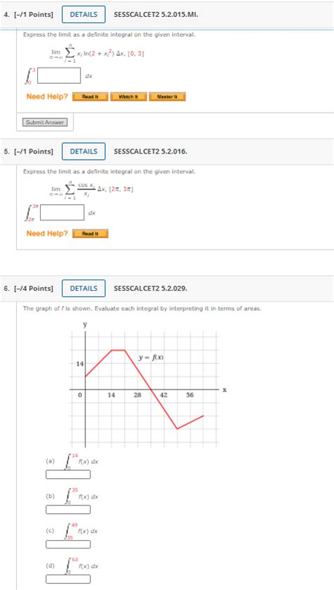 Solved 4 1 Points DETAILS SESSCALCET2 5 2 015 MI Chegg