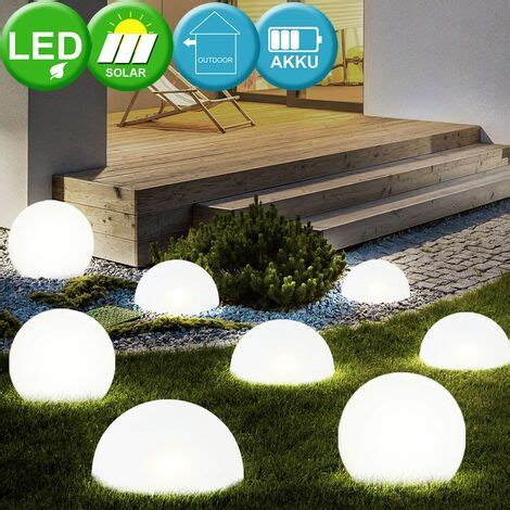 Set Di 8 Luci Solari A LED Per Esterni Percorso Da Giardino Con