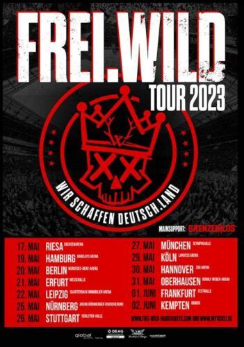 News Frei Wild Wir Schaffen Deutsch Land Tour 2023 METALGLORY