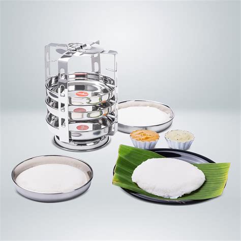 Gazelle Thatte Idli Plates With Stand Idli Maker Stainless Steel