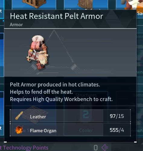 How To Craft Heat Resistant Pelt Armor In Palworld