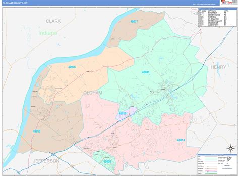 Oldham County Map