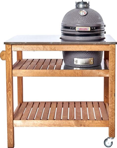 Grill Guru Table Wood Compact Kamado Tafel Bol