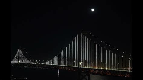 Moon Over Bay Bridge San Francisco CA YouTube