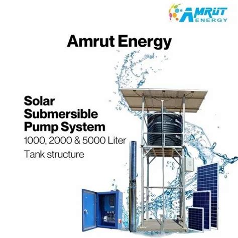 1 3 Hp Solar Submersible Pump For Nal Jal Yojna At Rs 145000piece